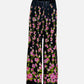GUCCI Black w/ Pink Rose Print Size US 8 Pants