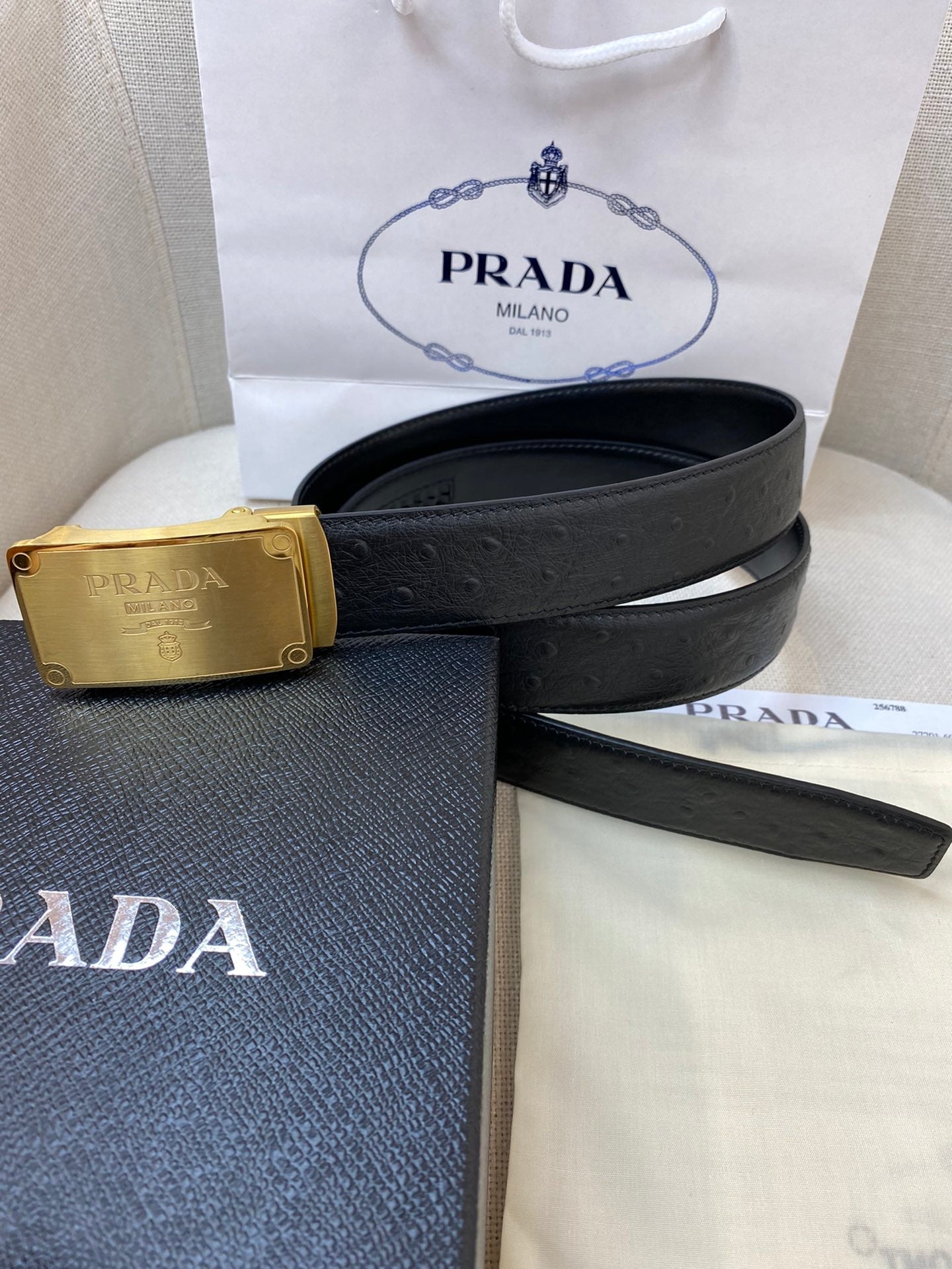 CINTO PRADA 3,5 CM
