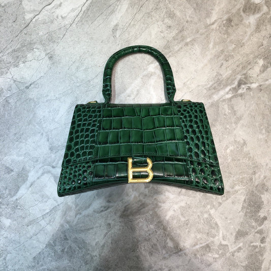 BLN-Ciaga Hourglass Small Handbag In Dark Green, For Women,  Bags 9in/23Amelia5935461LRGM3011