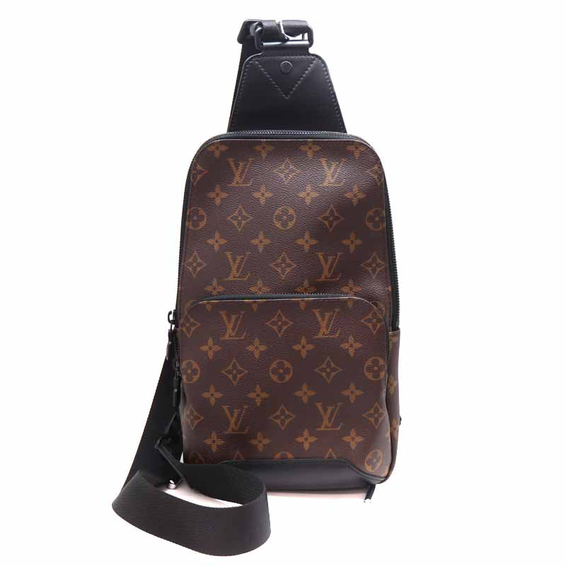 Louis Vuitton Avenue Sling Body Bag Monogram Macassar Brown
