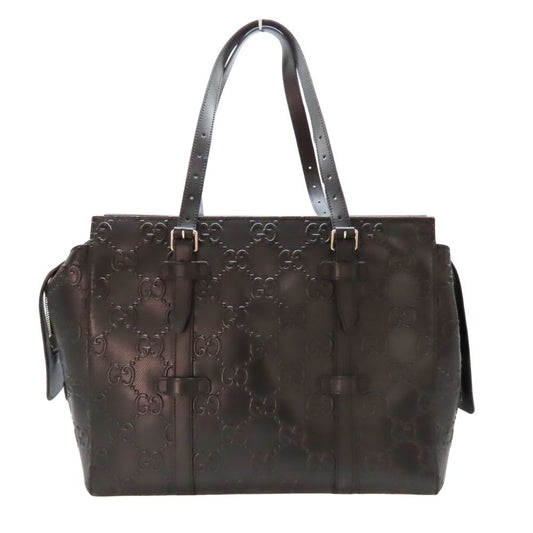 Gucci GG Emboss Tote Bag GG Leather