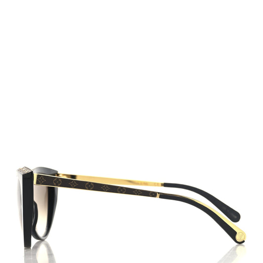 Louis Vuitton Acetate Monogram La Boum Sunglasses Z1147W Black