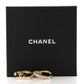 Amelia Metal Crystal CC Open Heart Earrings Gold
