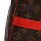 Louis Vuitton Calfskin Monogram Keepall Bandouliere 50 Coquelicot