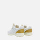 CHANEL White w/ Gold Size EU 37.5 Sneakers