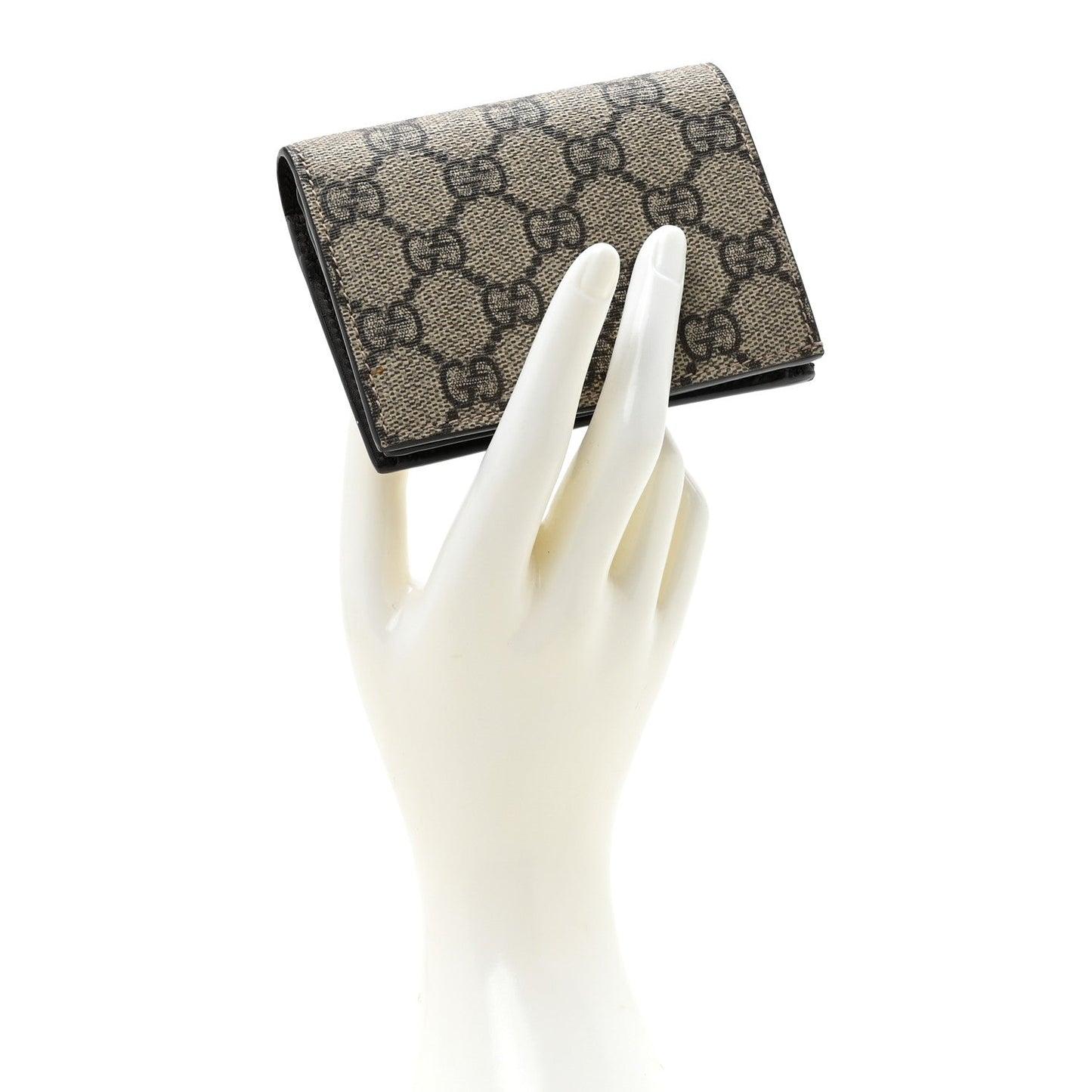 Amelia GG Supreme Monogram Card Case Beige