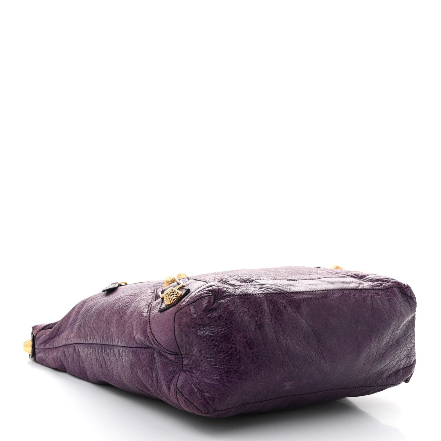 Balenciaga Agneau Giant 21 Gold Hardware Day Hobo Raisin