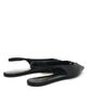 Saint Laurent Raso Nappa Babylone 00 Slingback Flats 38 Black