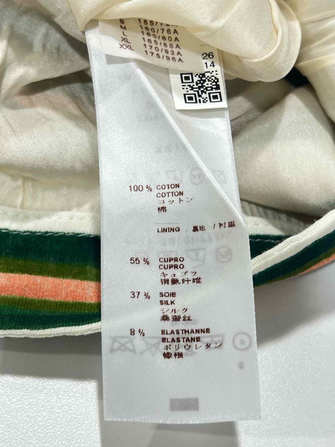 LOUIS VUITTON Fitted White Multicolor Size Small Top