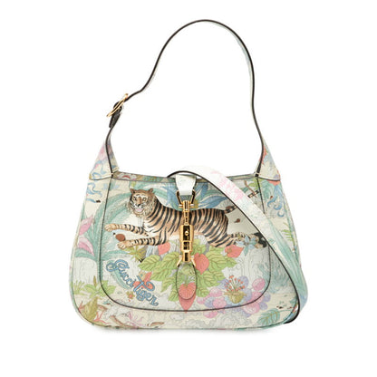 Gucci Jackie 1961 Tiger Motif Leather 2way Bag