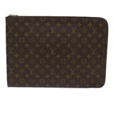 Louis Vuitton Poche Document  Canvas Clutch Bag
