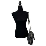 CHANEL - Excellent - Maxi Chevron Space Suit Flap Black Shoulder Bag