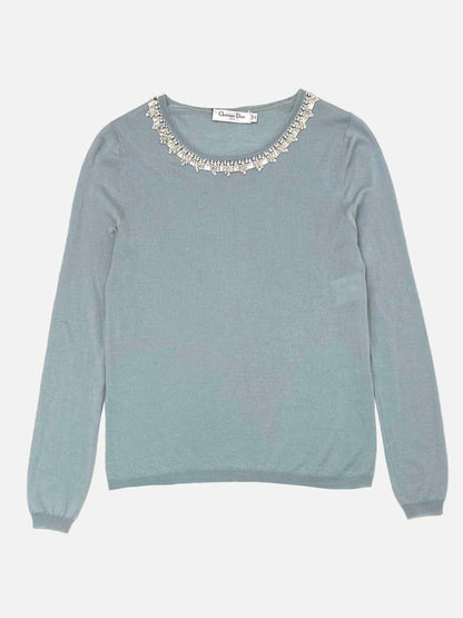 CHRISTIAN DIOR Blue Size US 6 Jumper