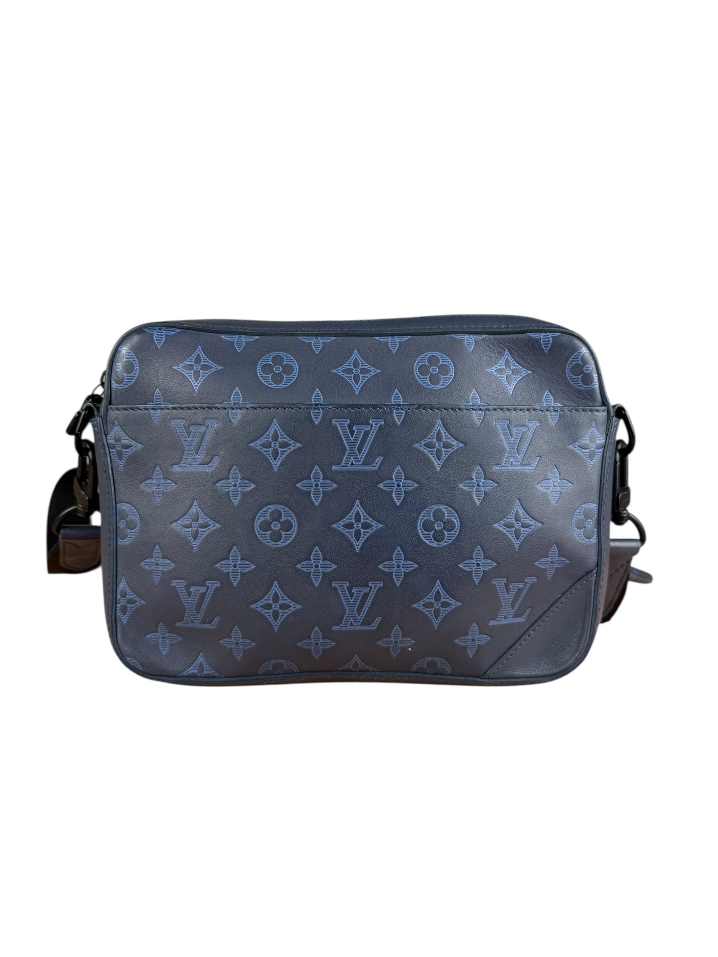 Louis Vuitton Duo Navy Shadow Monogram Messenger Bag