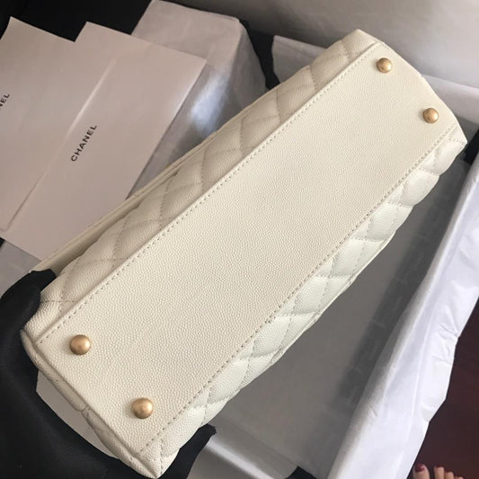 CHL -  Coco With Top Handle Bag White For Women 11in/28cm