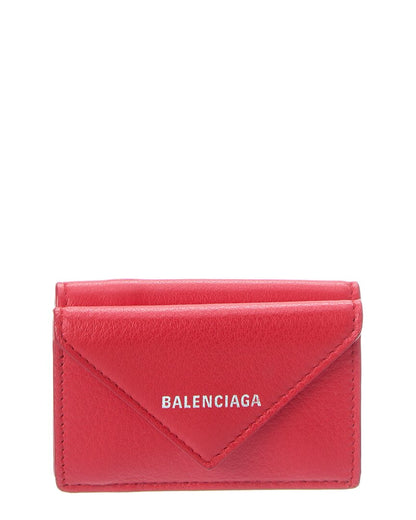 Blnciaga Papier Mini Leather Wallet