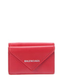Blnciaga Papier Mini Leather Wallet