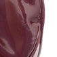 Burberry Burgundy Patent Leather Trim Plaid Handbag
