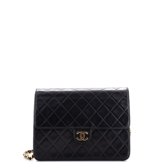 CHANEL   Clutch with Chain Quilted Leather Small