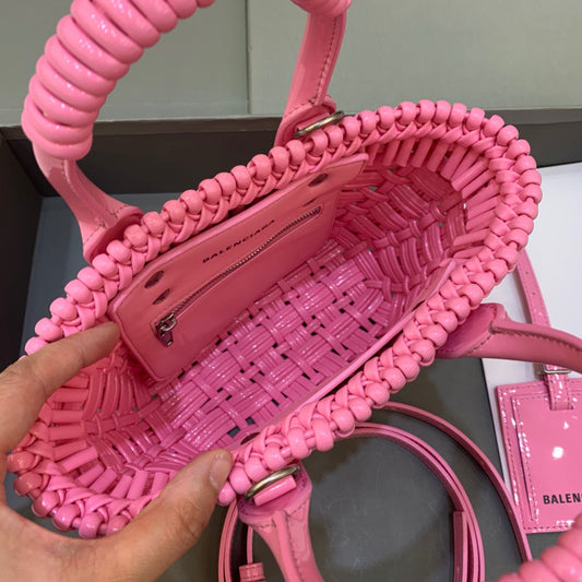 BLN-Ciaga Bistro XS Basket With Strap In Pink, For Women,  Bags 16.1in/41Amelia6713422IE3Y5812