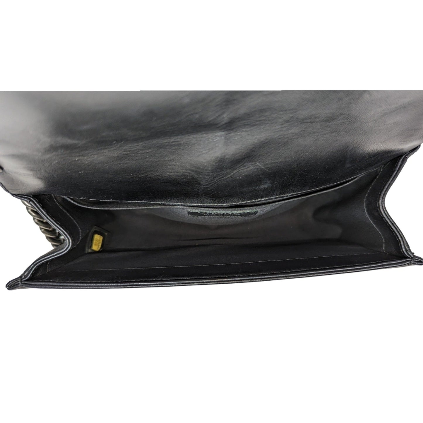 Chanel Black Quilted Calfskin Medium Boy Bag