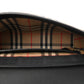 Amelia Grainy Calfskin      Check Note Crossbody Bag Black