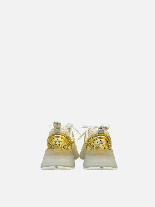 CHRISTIAN DIOR Vibe White & Gold Size EU 35 Sneakers