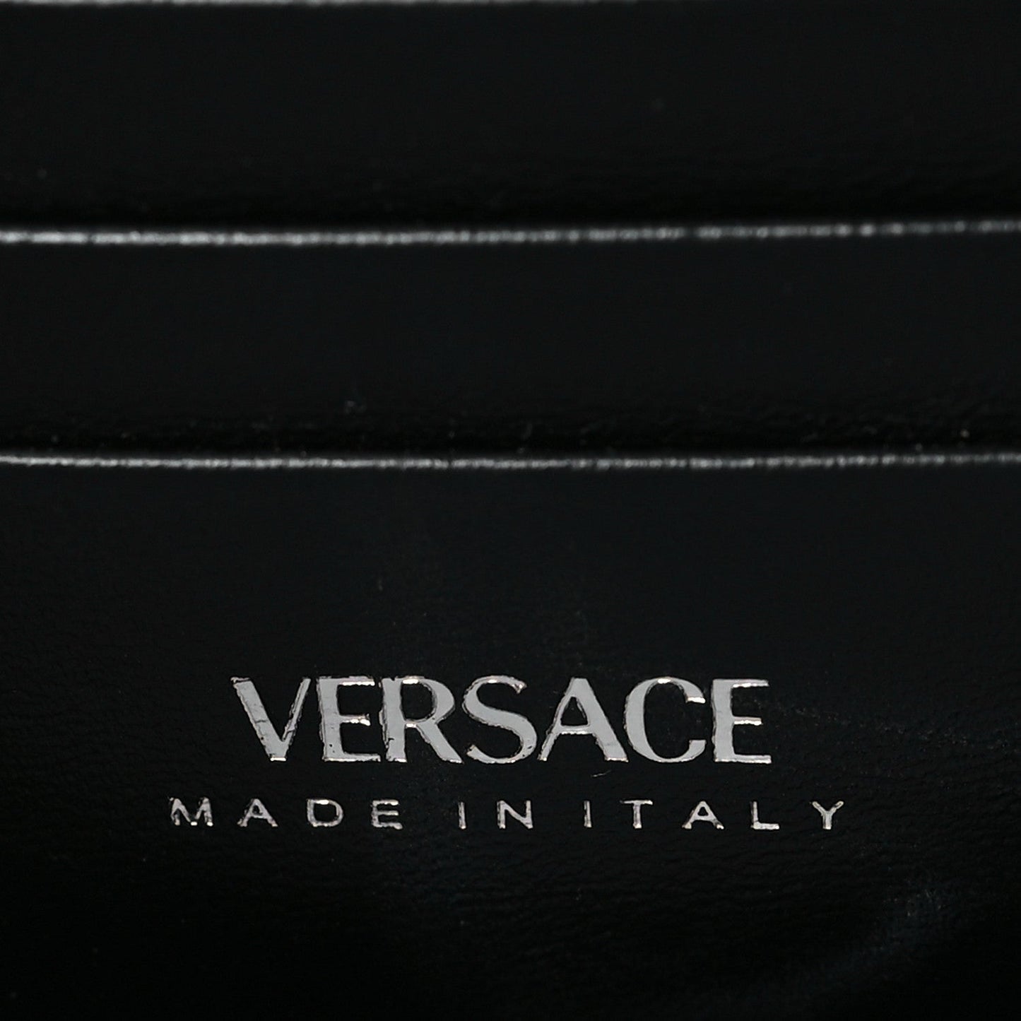 Versace Calfskin Crystal Embellished Mini La Medusa Bag Black