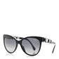 Amelia Crystal Pearl Cat Eye Sunglasses 5336-H-B Black