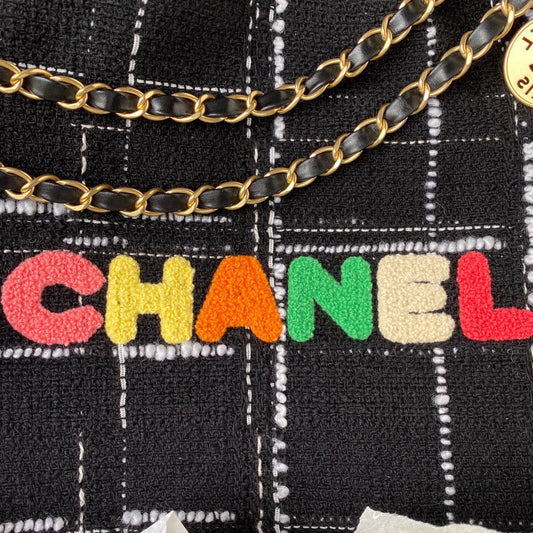 CHL -  22 Handbag Gold Hardware Black For Women Handbags, Shoulder Bags 18.3in/47AmeliaAS3262 B08553 NJ058