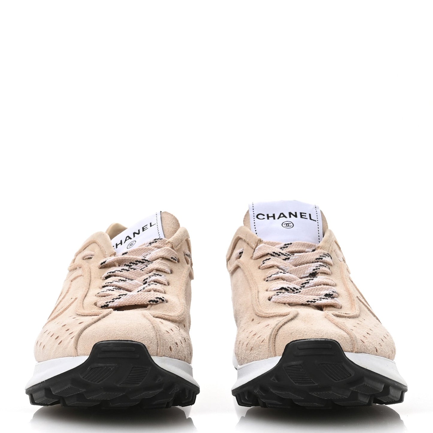 Amelia Suede Goatskin CC Sneakers 37 Light Pink