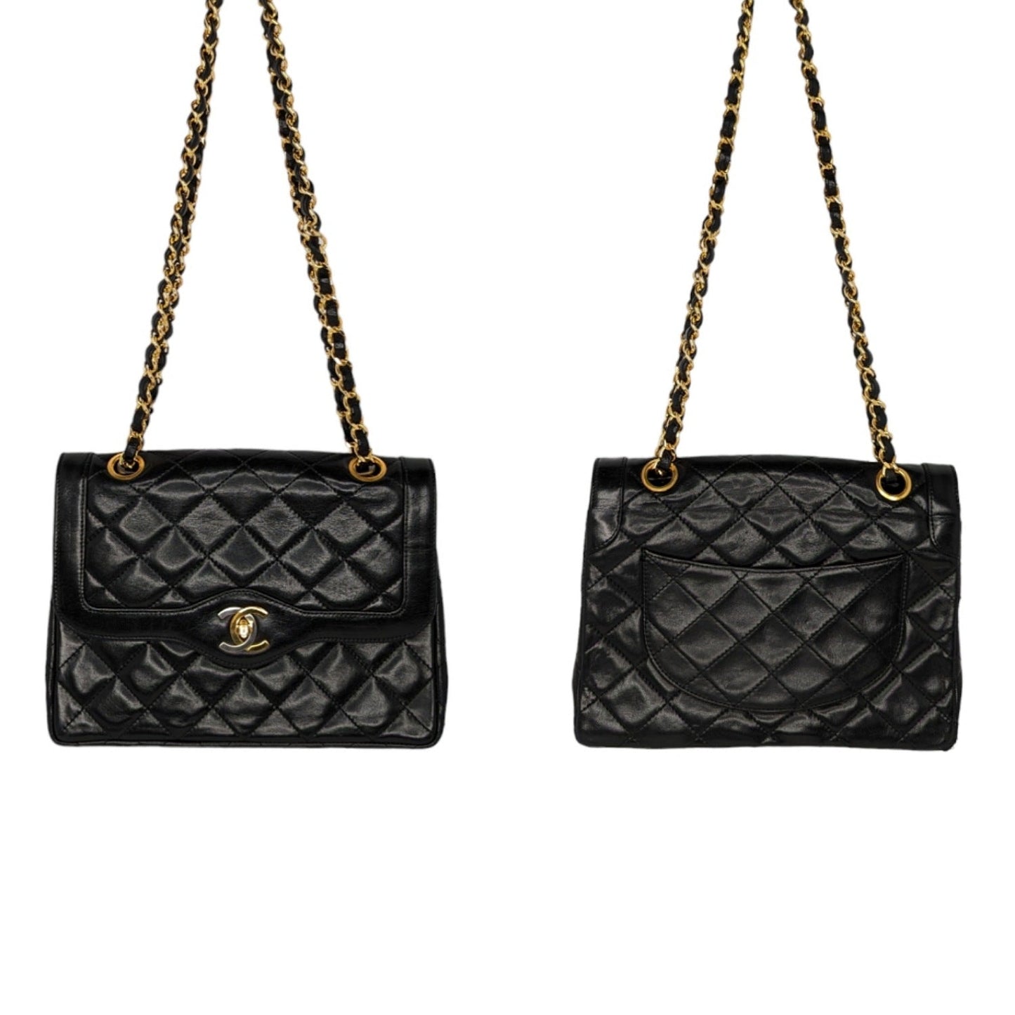 Chanel bag   Black Coco Paris Double Flap Bag