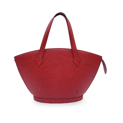 LOUIS VUITTON   Red Epi Leather Saint Jacques Pm Bag