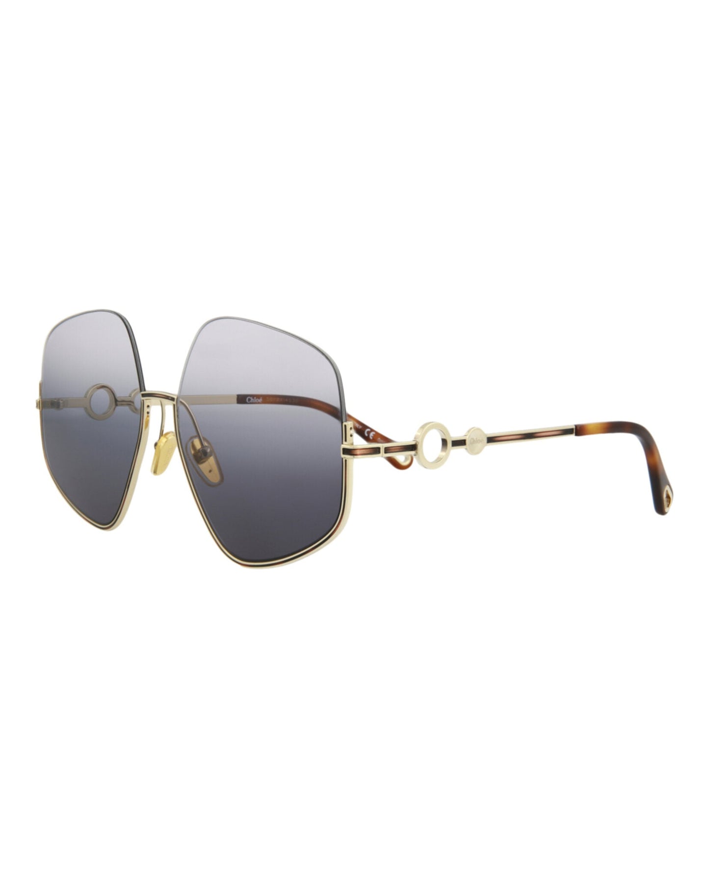 CHL - CC oe Square-Frame Metal Sunglasses