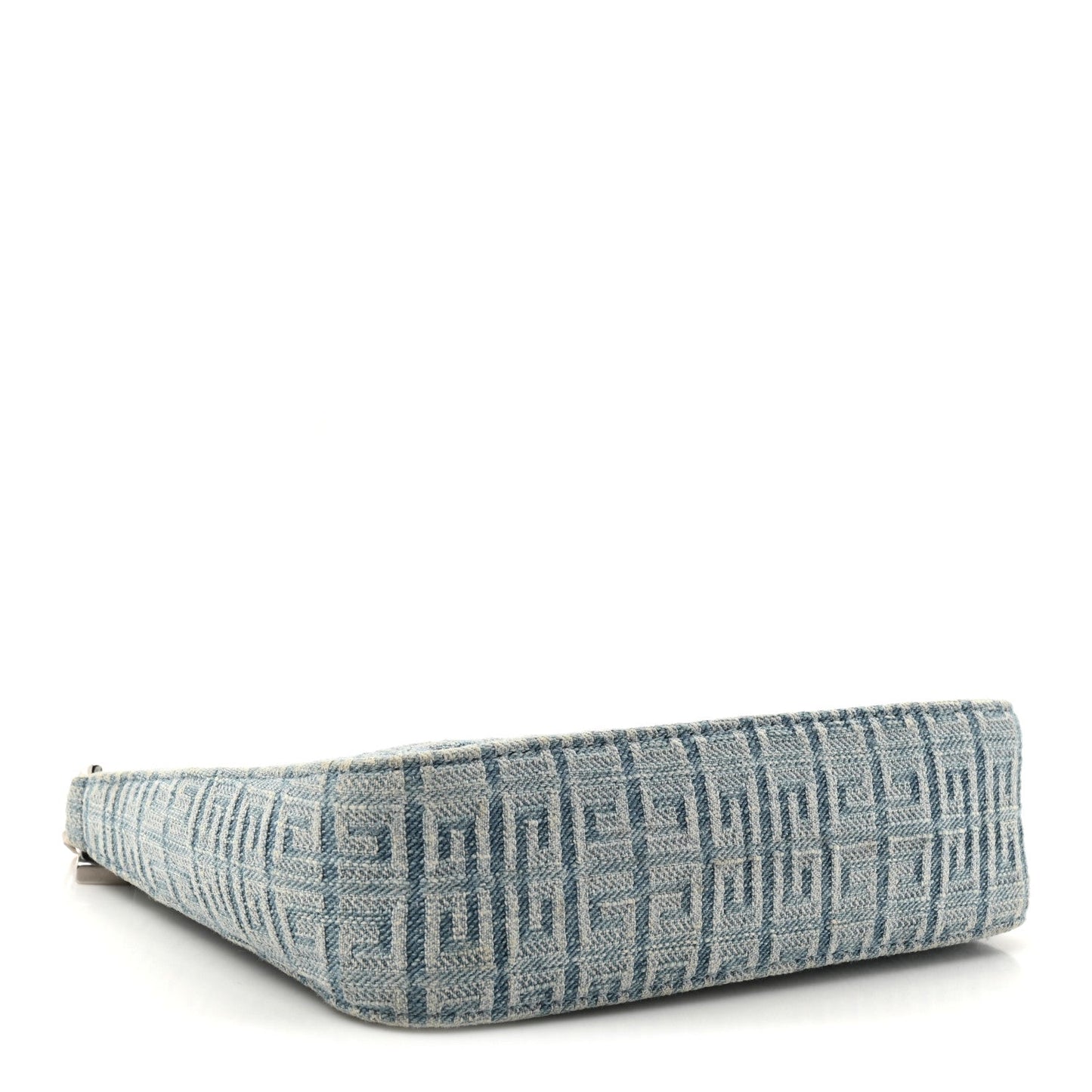 Givenchy Denim Mini Moon Cut Out Shoulder Bag Blue