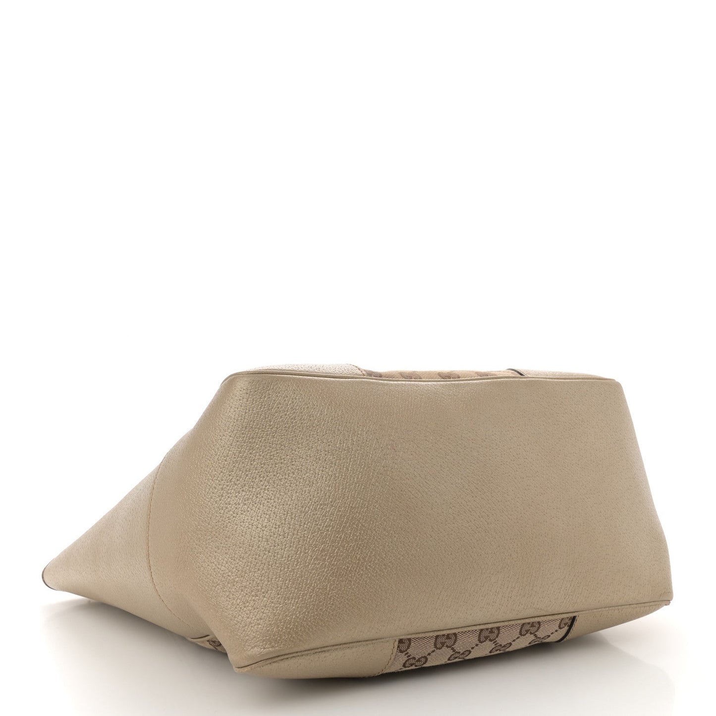 Amelia Monogram Medium Bree Zippered Tote Beige Golden Beige