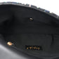 Amelia Tweed Medium Pearl Handle Flap Black Ecru