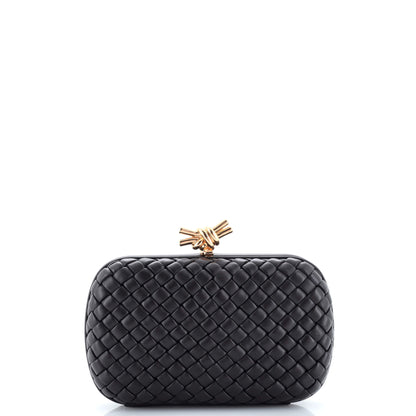 Box Knot Clutch NM Intrecciato Nappa Small