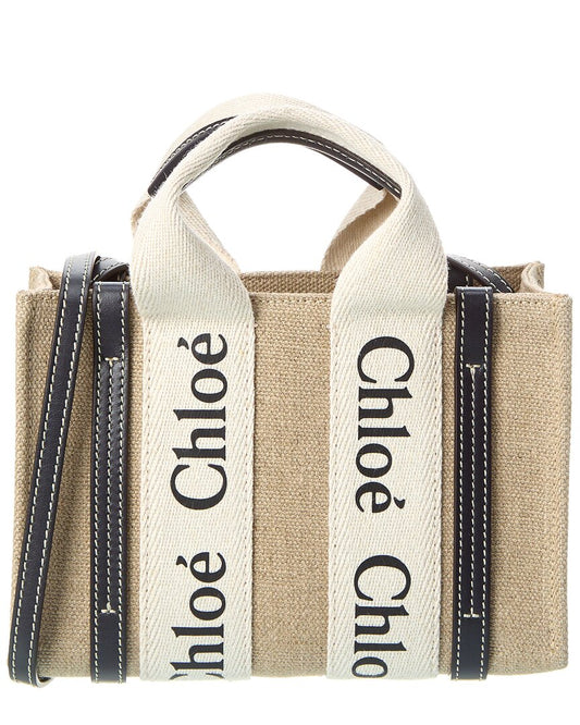 CHL - CC o? Woody Mini Canvas & Leather Tote