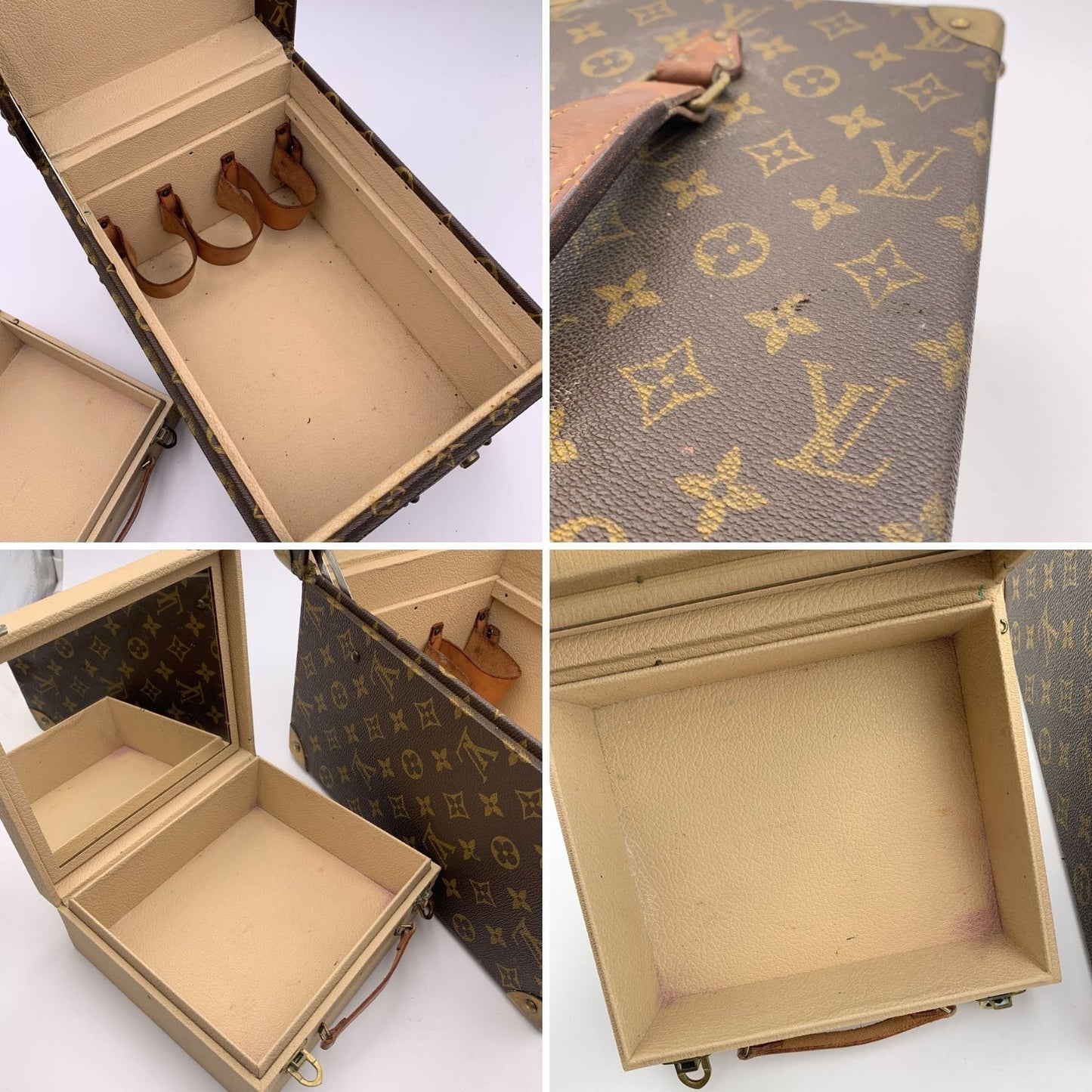 LOUIS VUITTON   Monogram Boite Flacons Train Case