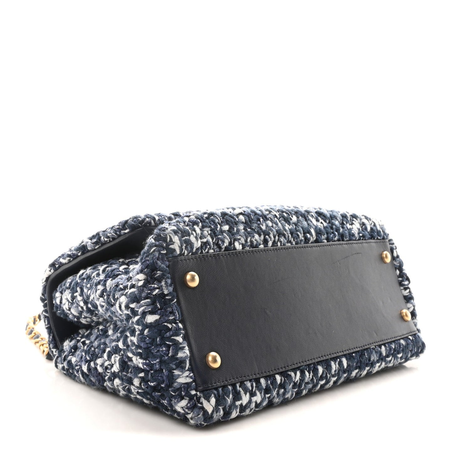 Amelia Crochet Small Coco Handle Flap Blue