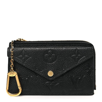 Louis Vuitton Empreinte Recto Verso Card Holder Black