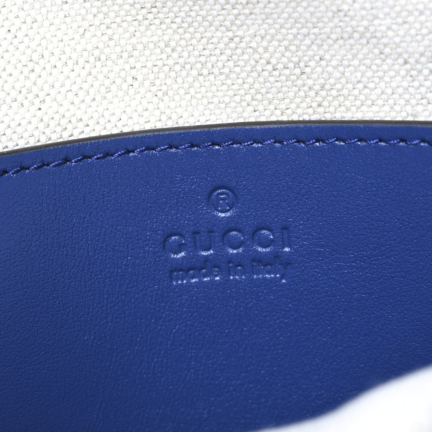 Amelia Calfskin GG Tennis Embossed Sling Backpack Blue