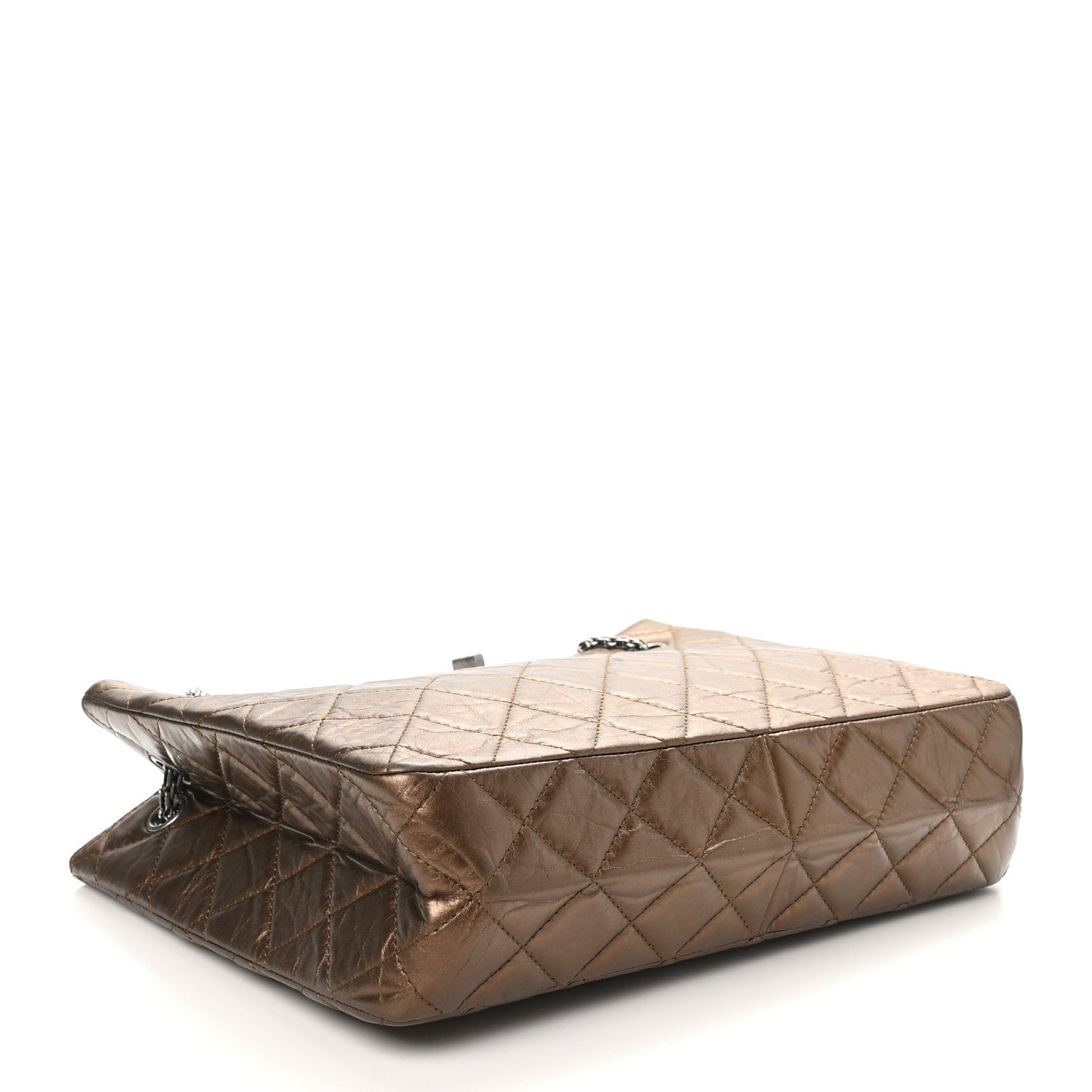 Amelia Aged Calfskin Reissue 2.55 Tote Bronze