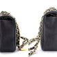 Chanel 2015 Chevron V-Stitch Leather Chain Flap Shoulder Bag