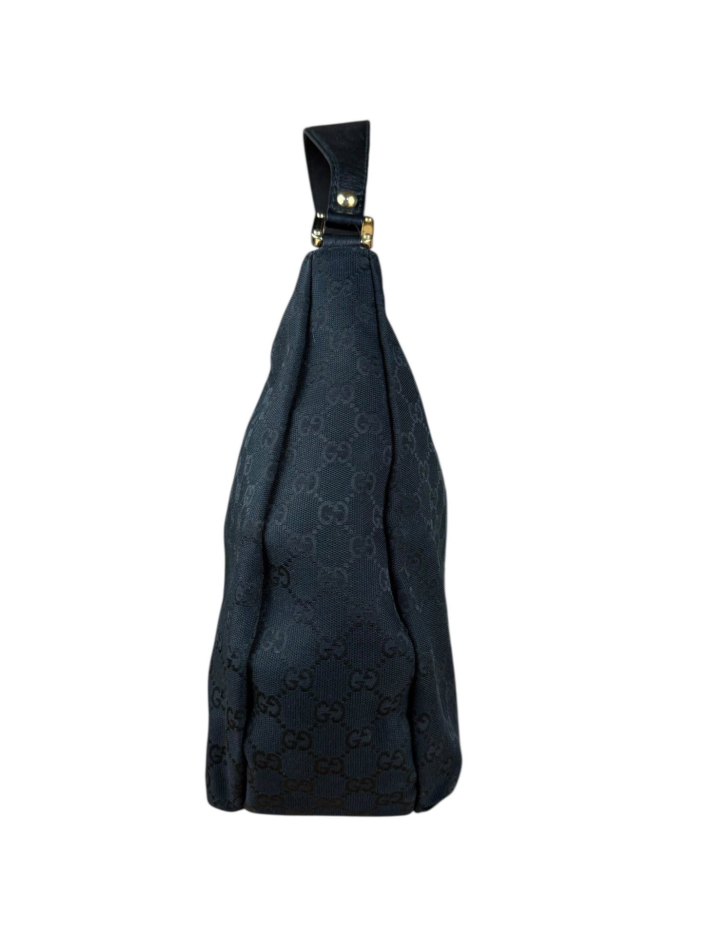 Gucci   Black GG Hobo Bag