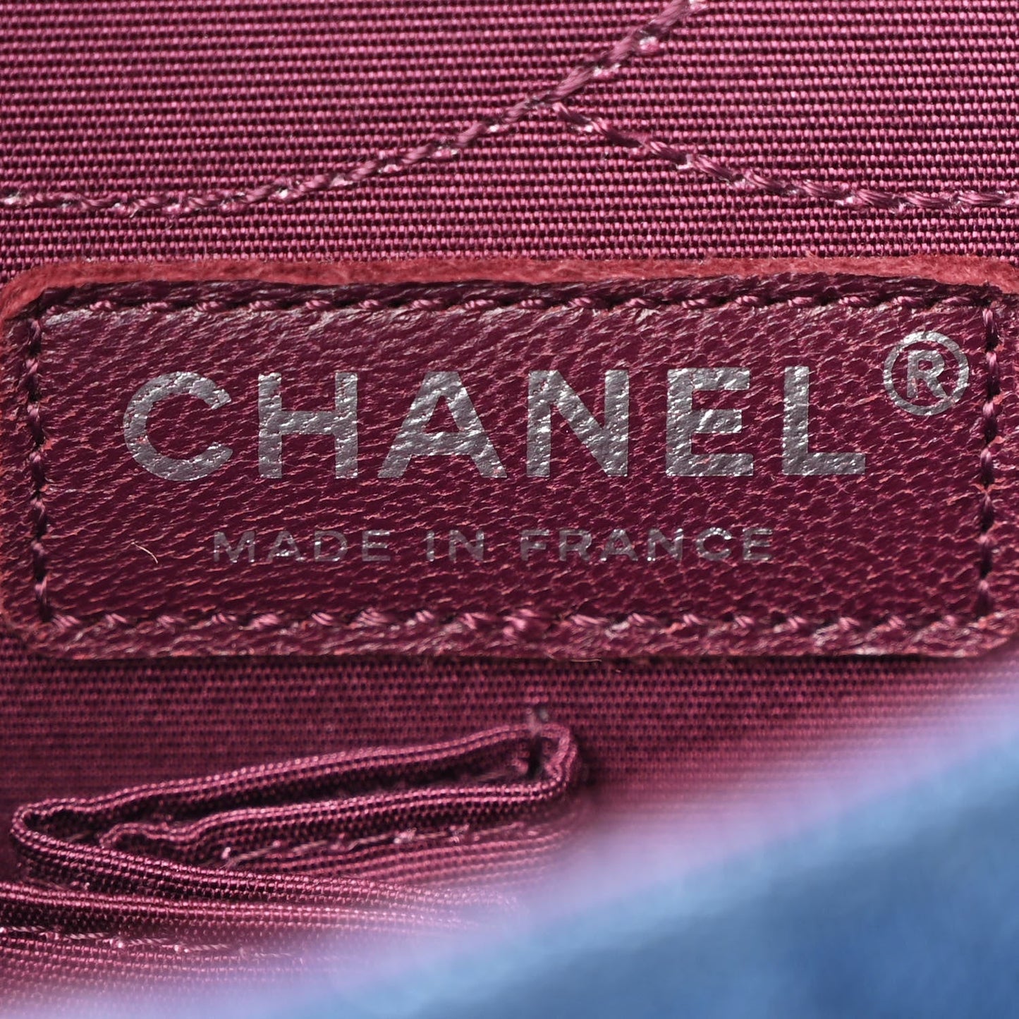 Amelia Denim Tweed 2.55 Reissue 225 Flap Blue Dark Pink