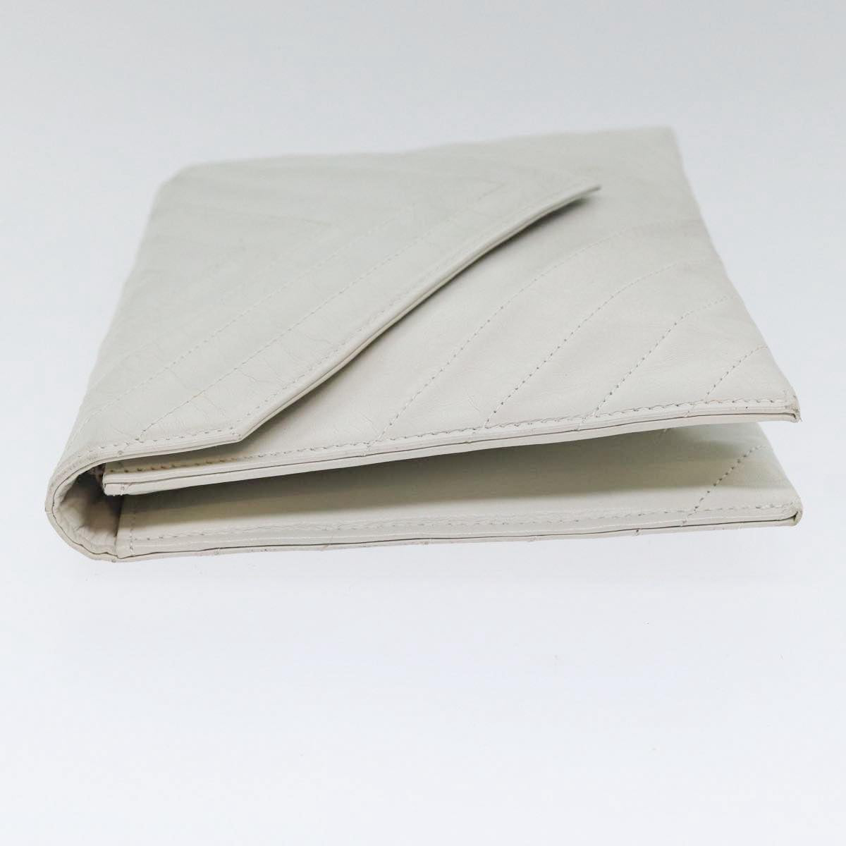 Saint Laurent Enveloppe  Leather Clutch Bag ()