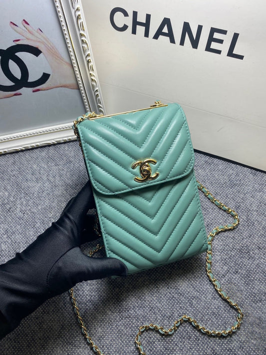 CHL -  Chevron Trendy CHL -  Phone Mint Bag For Women 18cm/7in