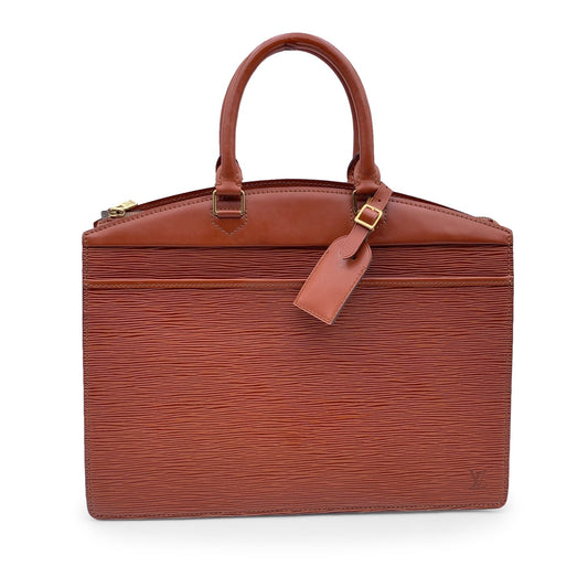 LOUIS VUITTON  tan Epi Leather Riviera Satchel Handbag